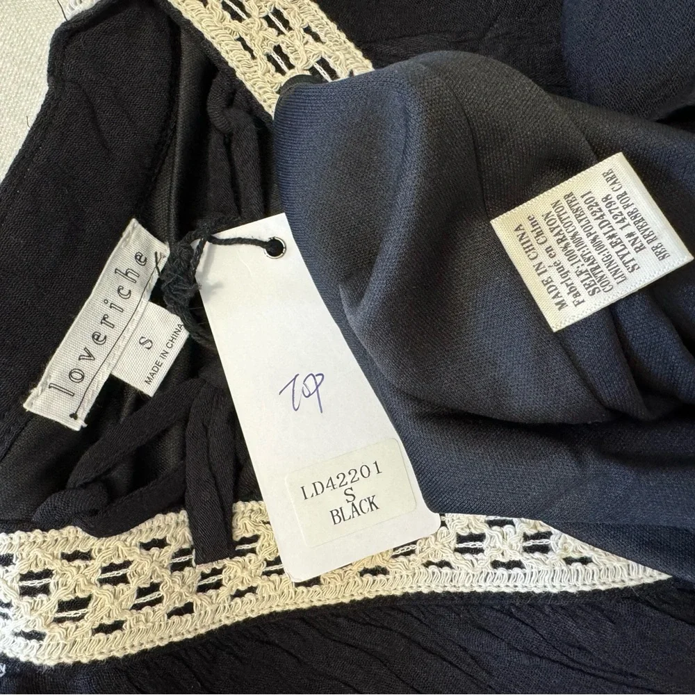 Love Riche | Taupe Boho Bell Sleeved Midi Dress | Small - Picture 2 of 9